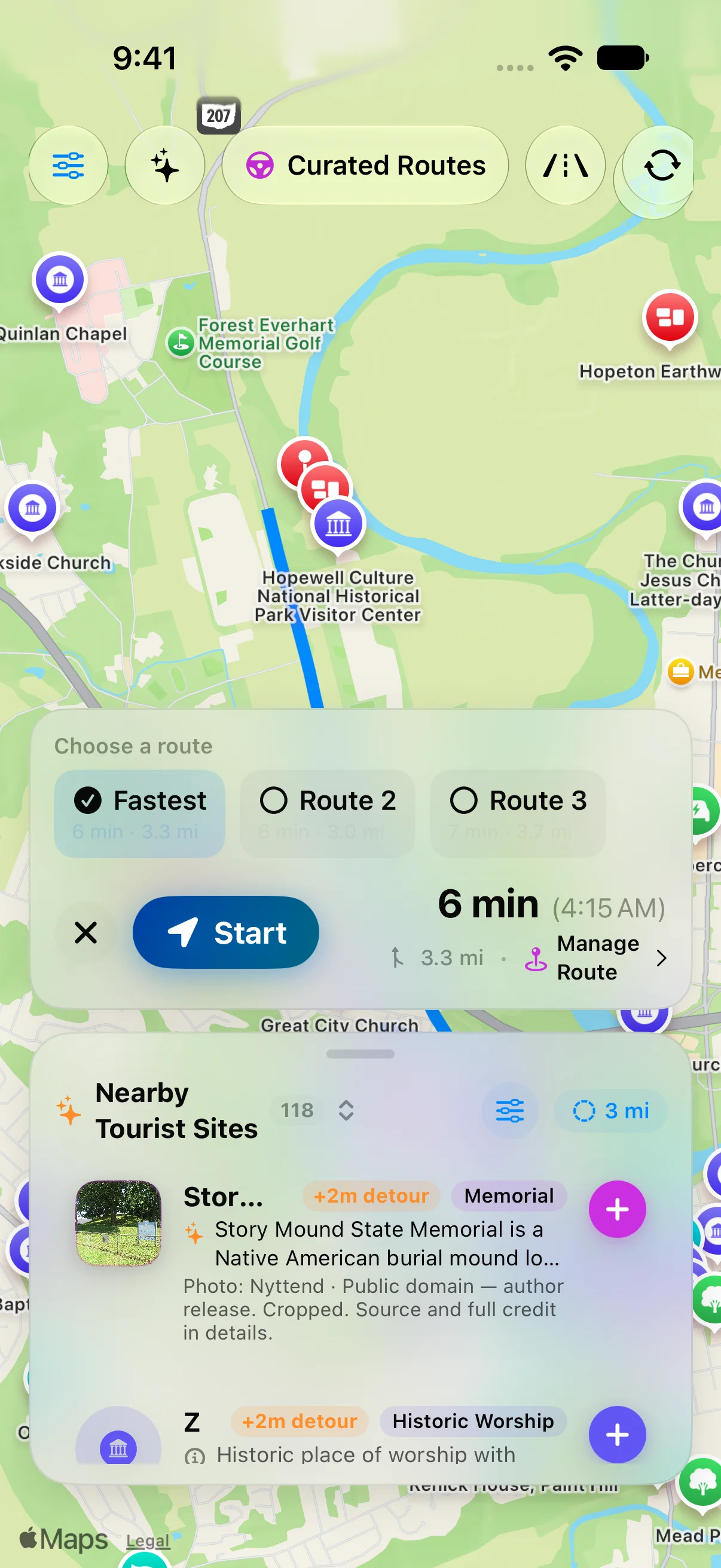 Preview your route