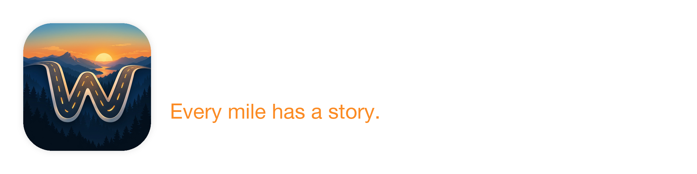 WanderWay Horizontal Logo (Dark Theme)